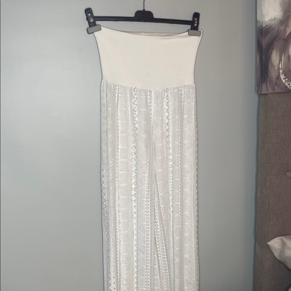 Elegant White Lace Women's pants